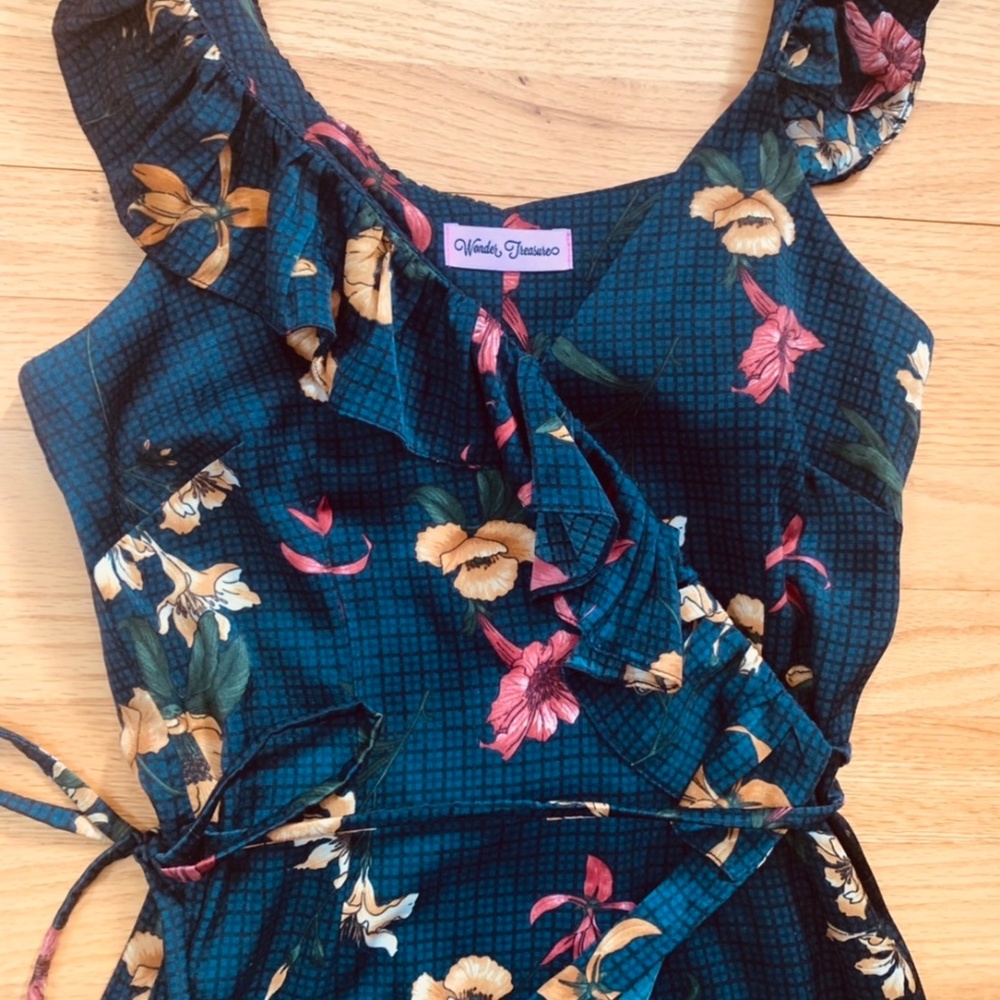 Floral midi wrap dress - Picture 4 of 5